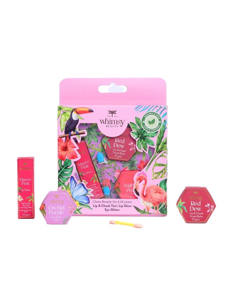 Whimsy Beauty Safe & Organic Mini Bling Beauty Kit For Preteen And Teen Girls (Pack Of 3)
