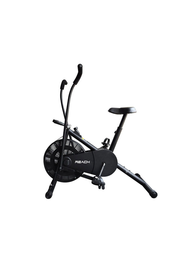 Reach Air Bike Exercise Cycle With Moving Handles and Adjustable Cushioned Seat (AB-110)-image-2