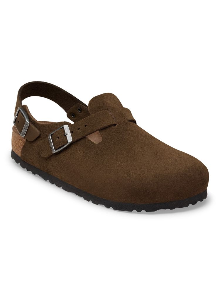 Birkenstock Tokio Unisex Brown Suede Leather Sandals with Backstrap-image-5
