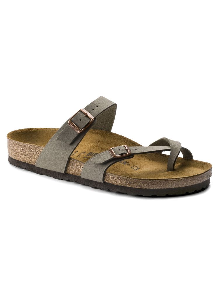 Birkenstock Mayari Unisex Beige Birko-Flor Nubuck Sandals-image-23