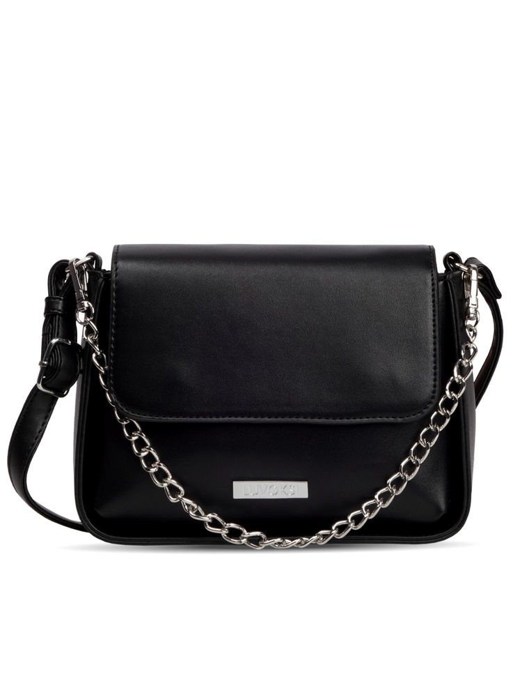 LUVOKSI Black Solid/Plain Sling Bag with Detachable Handle (Medium)-picture-24