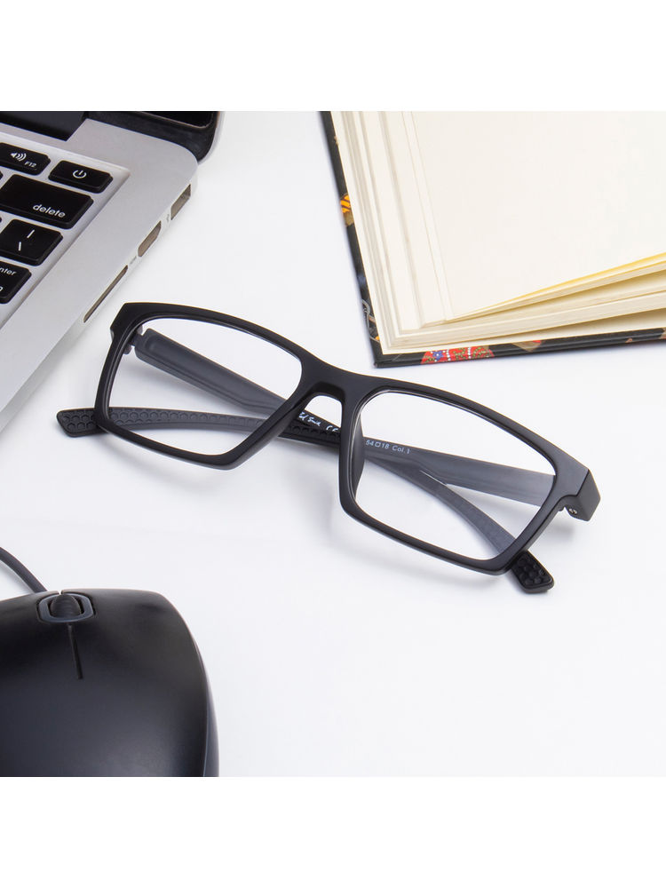 TED SMITH Rectangular Black Spectacles for Mens Womens (54)-picture-11