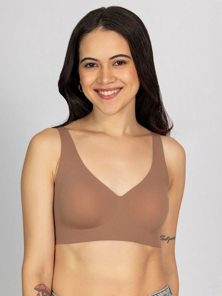 Chelvet Women Nude Seamless Padded Bra-picture-16