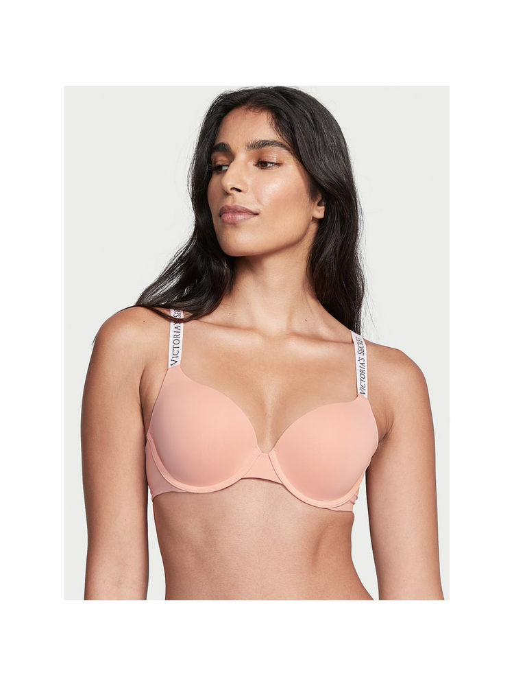 victoria's secret intimates Victoria's Secret Peach Push-Up Perfect Shape T-Shirt Bra-picture-15