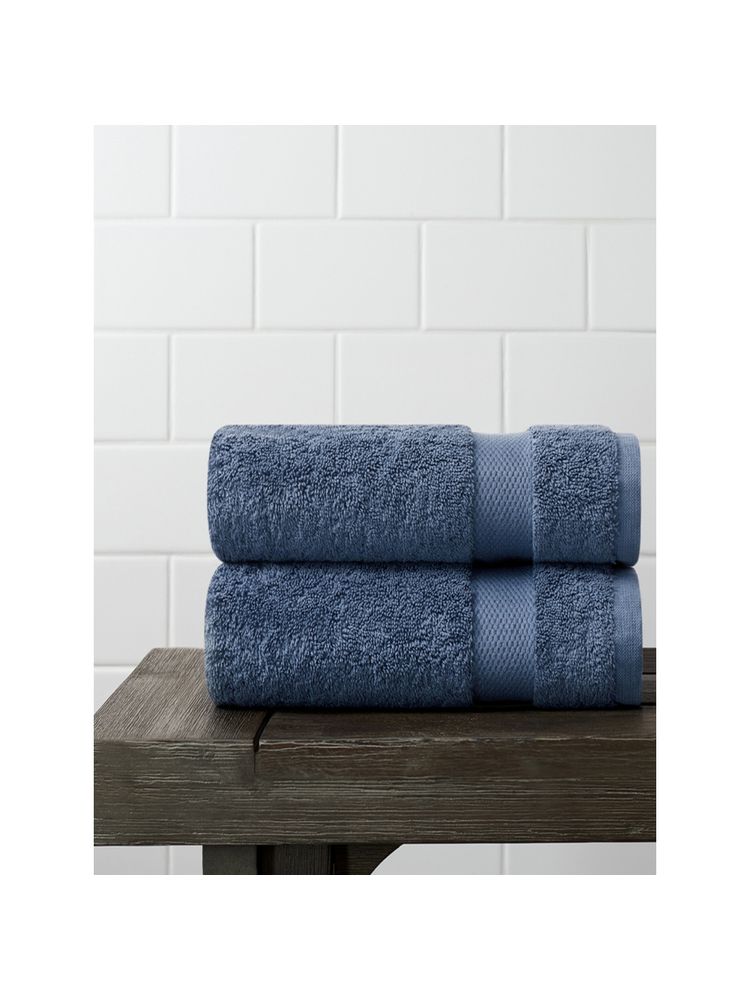 Amouve Hand Towel Luxurious & Super Absorbent, 700 GSM, Navy (Pack of 2) (L)-image-40