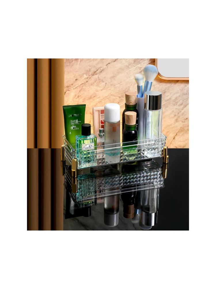 House of Quirk Makeup Holder Organizer Acrylic Drawers Makeup Storage Organizers (White)-image-22
