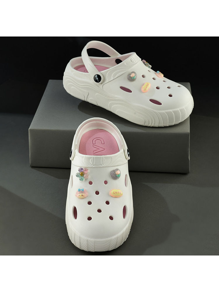 Campus Gcw-7003 Women's White Clogs