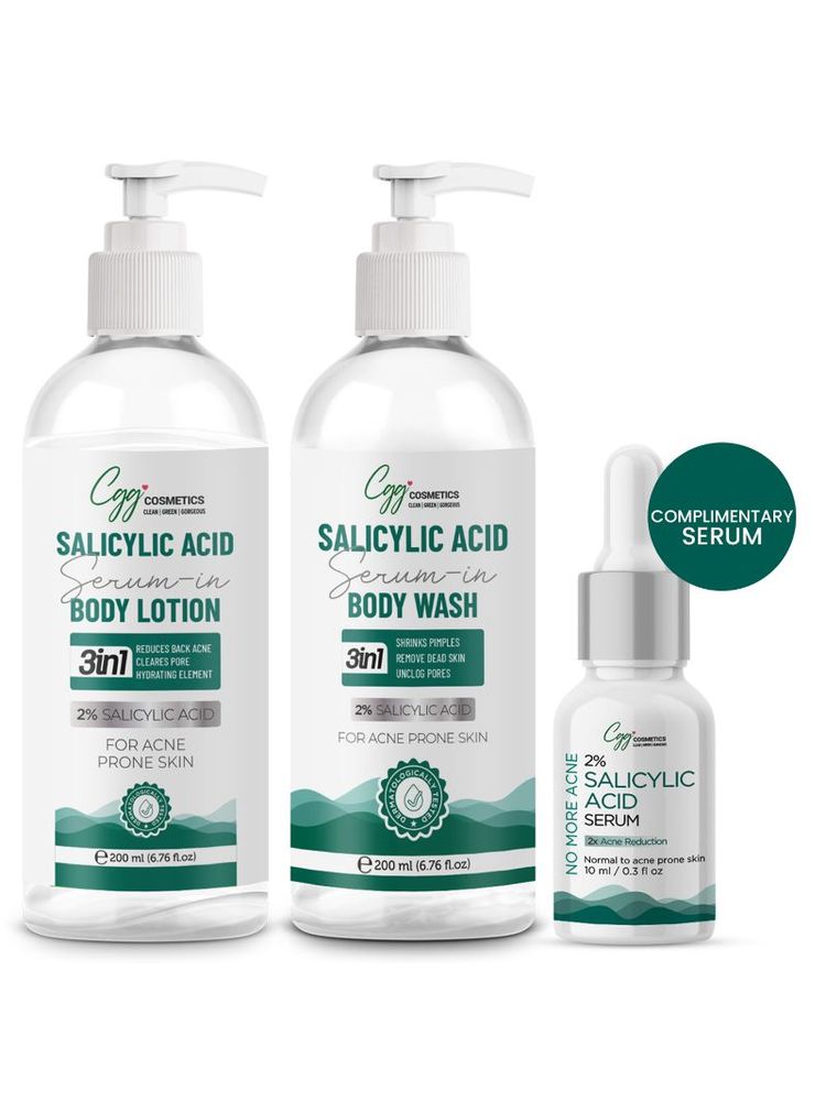CGG Cosmetics Salicylic Serum In Body Lotion - Body Wash With Free Salicylic Serum Combo-image-10