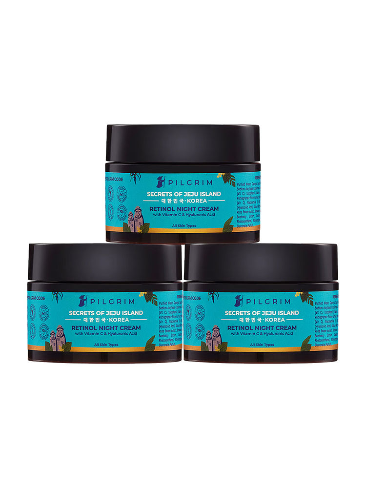 Pilgrim Retinol Night Cream for Anti-Aging Care - Pack of 3-picture-41