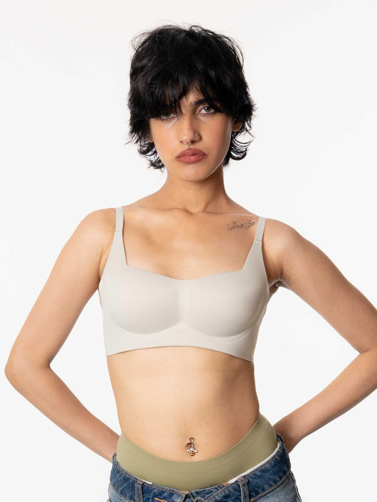 Shapercult Women Grey Skyn Non Wired Push-Up Bra-picture-18