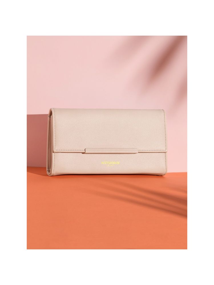 Accessorize London Womens Pink Clean Pu Bar Clutch-image-22