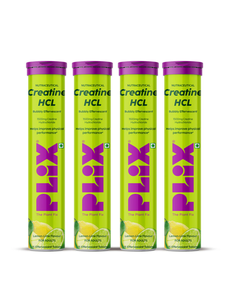 Plix Creatine HCL Effervescent Tablets For Strength & Recovery Support - Pack Of 4-picture-14