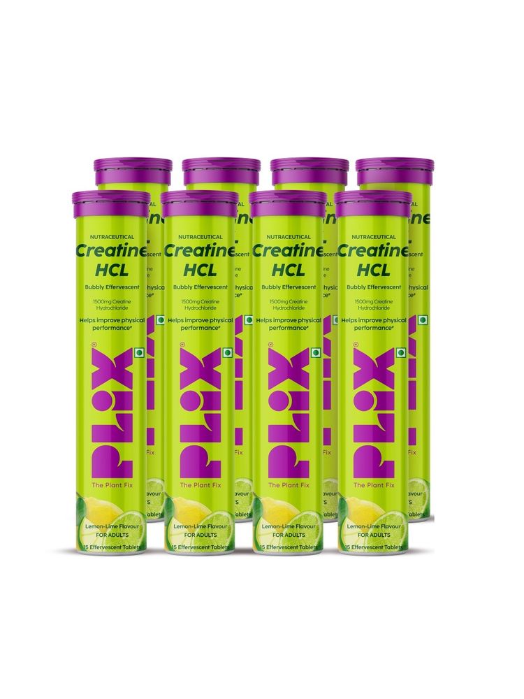 Plix Creatine HCL Effervescent Tablets For Strength & Recovery Support - Pack Of 8-picture-13