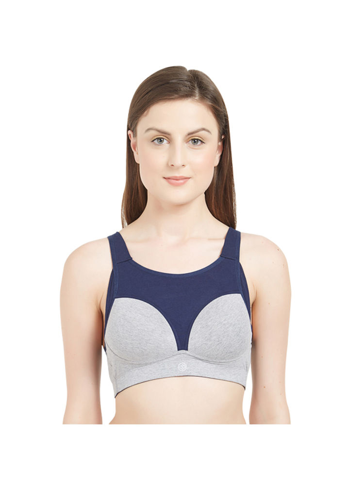 SOIE Womens Extreme Coverage High Impact Padded Non-Wired Sports Bra - DK-GREY-picture-27