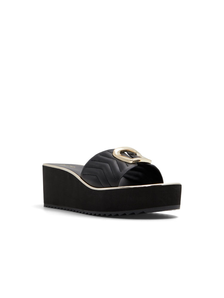 Aldo Women Black Wedges-image-18