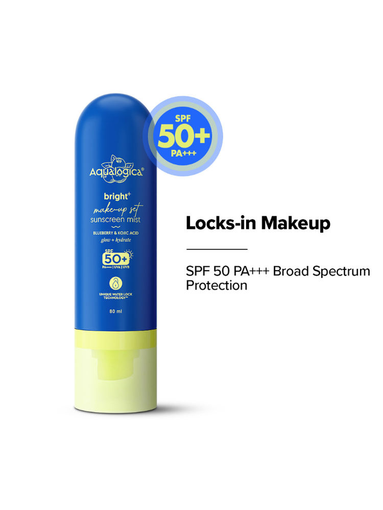 Aqualogica Bright+ Makeup Set Sunscreen Mist SPF 50+-image-38