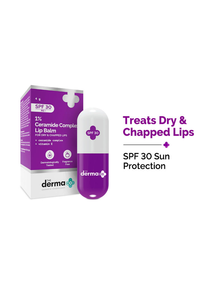 The Derma Co Ceramides Lip Balm with SPF 30 PA+++ and Vitamin E for Dry and Chapped Lips-image-49
