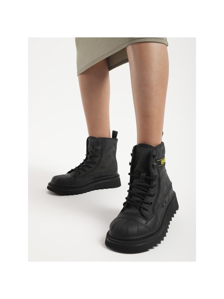 Truffle Collection Black Solid Casual Boots-picture-38