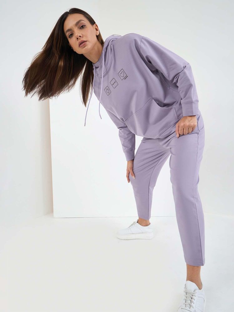 Sweet Dreams Women Solid Tracksuit Lavender-picture-22