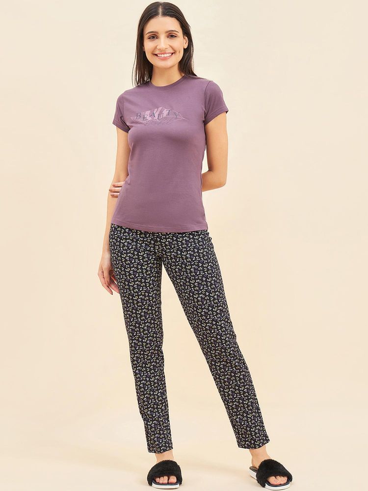 Sweet Dreams Women Printed Nightsuit Multi-Color-picture-11
