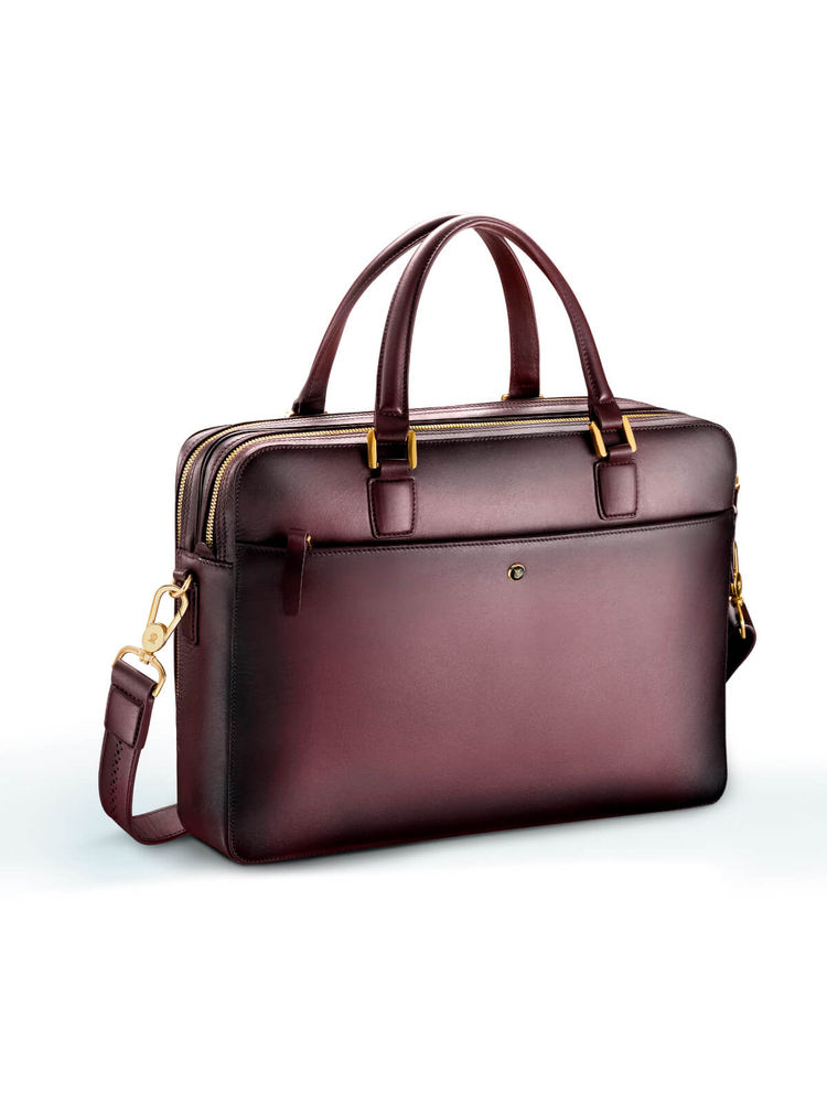 Lapis Bard Ducorium Chester Slim 14Inch Laptop Business Bag - Bordeaux-image-40