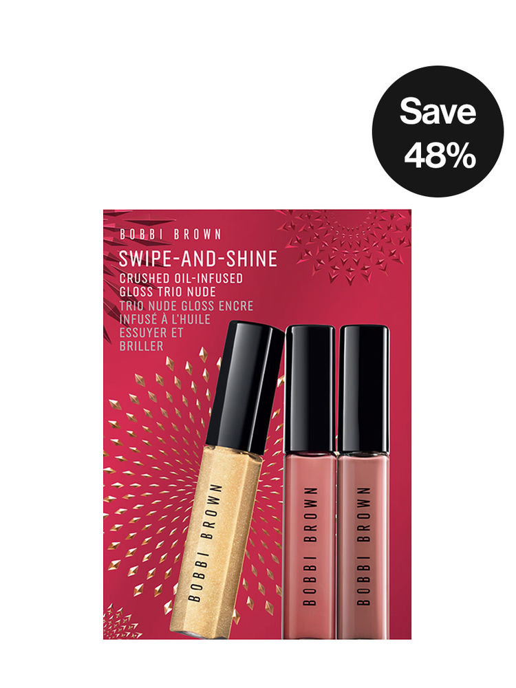 Bobbi Brown Swipe & Shine Crushed Oil-Infused Gloss Trio - Nude-picture-24