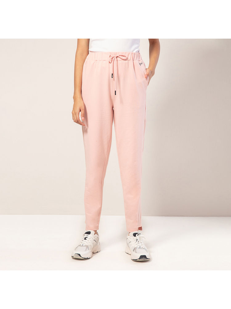 Nykd by Nykaa Cotton Terry Jogger with Adjustable Waist & Hi-low Hem Detail NYAT236-A lotus-picture-16