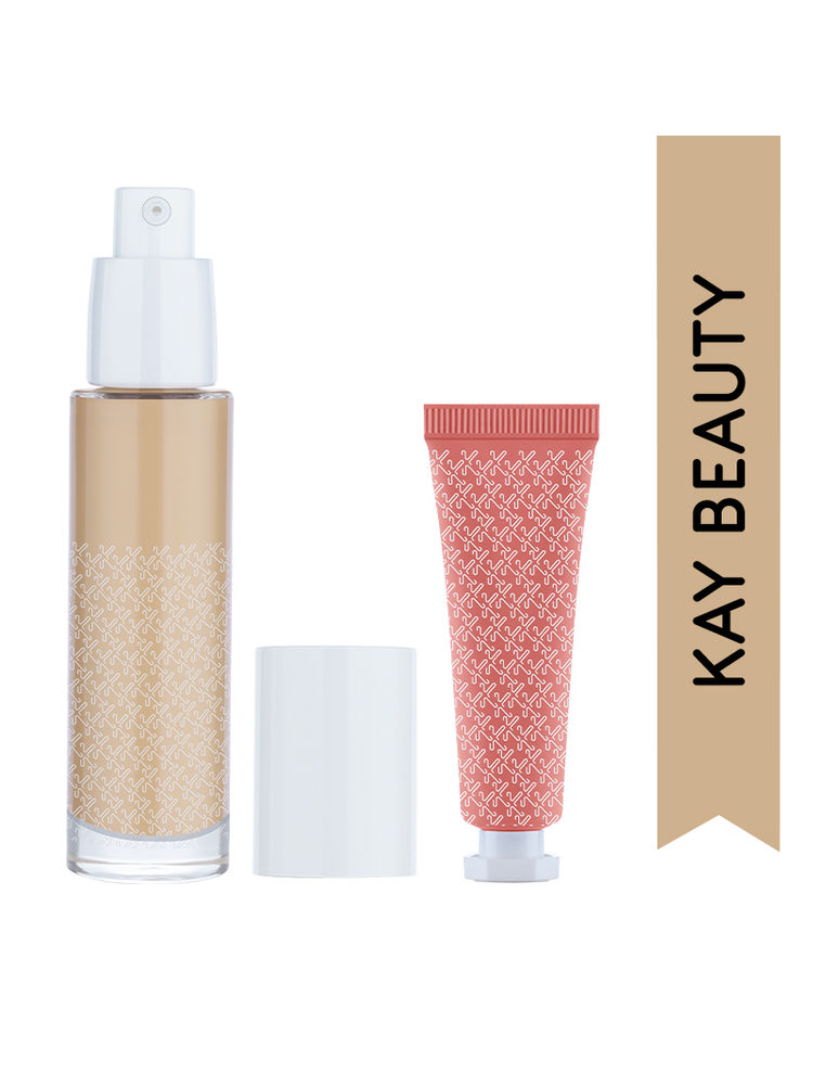 Kay Beauty Cover & Color Duo - Hydrating Foundation + Crème Blush
