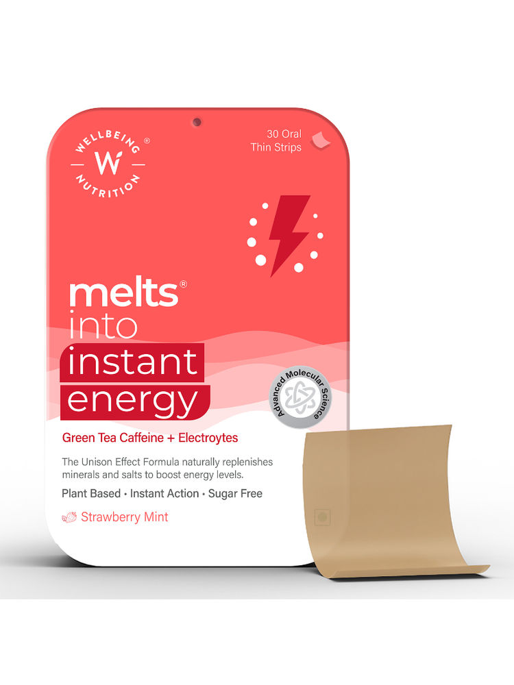 Wellbeing Nutrition Melts Instant Energy, Natural Caffeine, Endurance, Sports Hydration