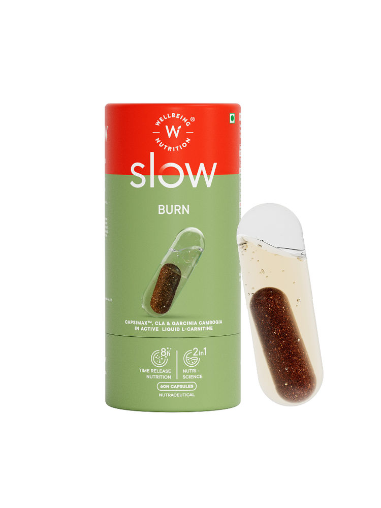 Wellbeing Nutrition Slow Burn with Garcinia & L-Carnitine, Metabolism, Weight Loss