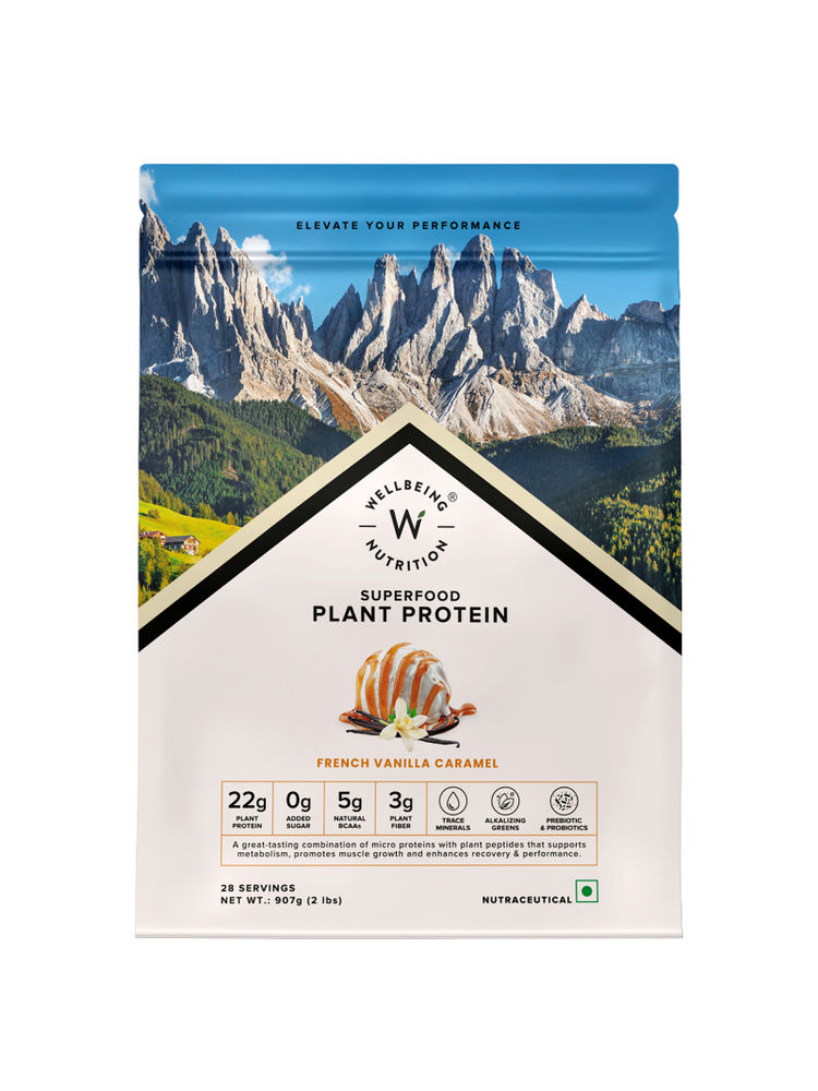 Wellbeing Nutrition Organic Vegan Protein Isolate, 3B CFU Probiotics, French Vanilla Caramel-picture-18