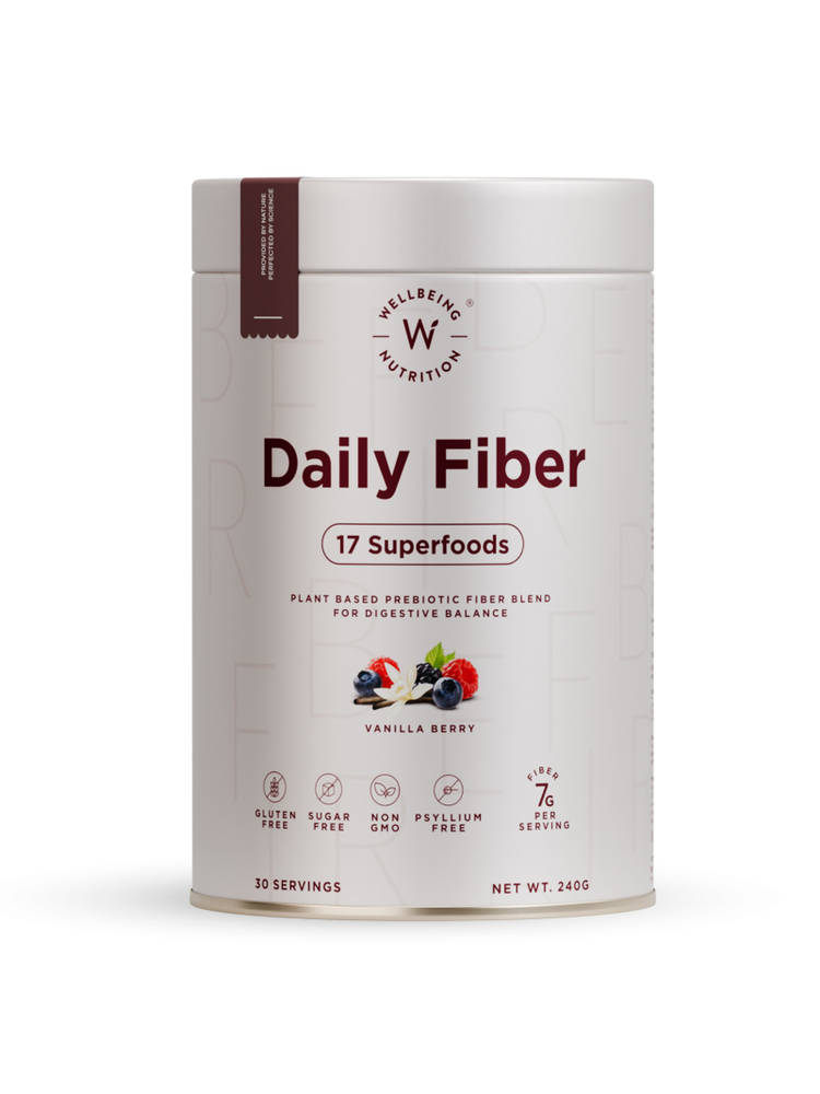 Wellbeing Nutrition Daily Prebiotic Fiber, 17 Superfoods, Bloating, Indigestion, Vanilla Berry-picture-20