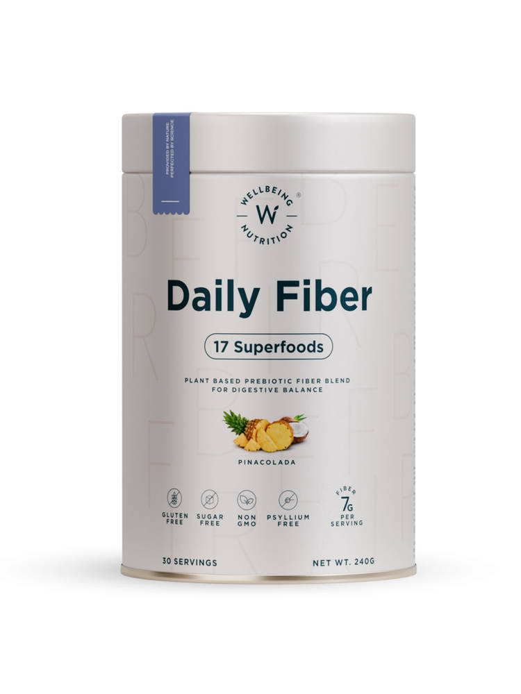 Wellbeing Nutrition Daily Prebiotic Fiber, 17 Superfoods, Bloating, Indigestion, Pina Colada-picture-21