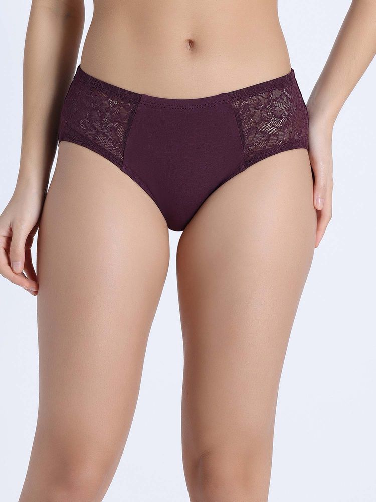 Zivame Low Rise Full Coverage Hipster Panty - Fig-picture-11