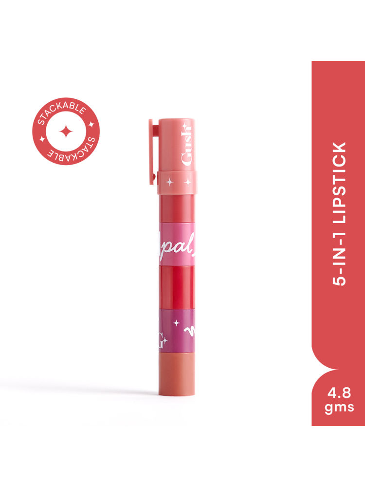 Gush Beauty Pen Pal 5-In-1 Stackable Lipstick
