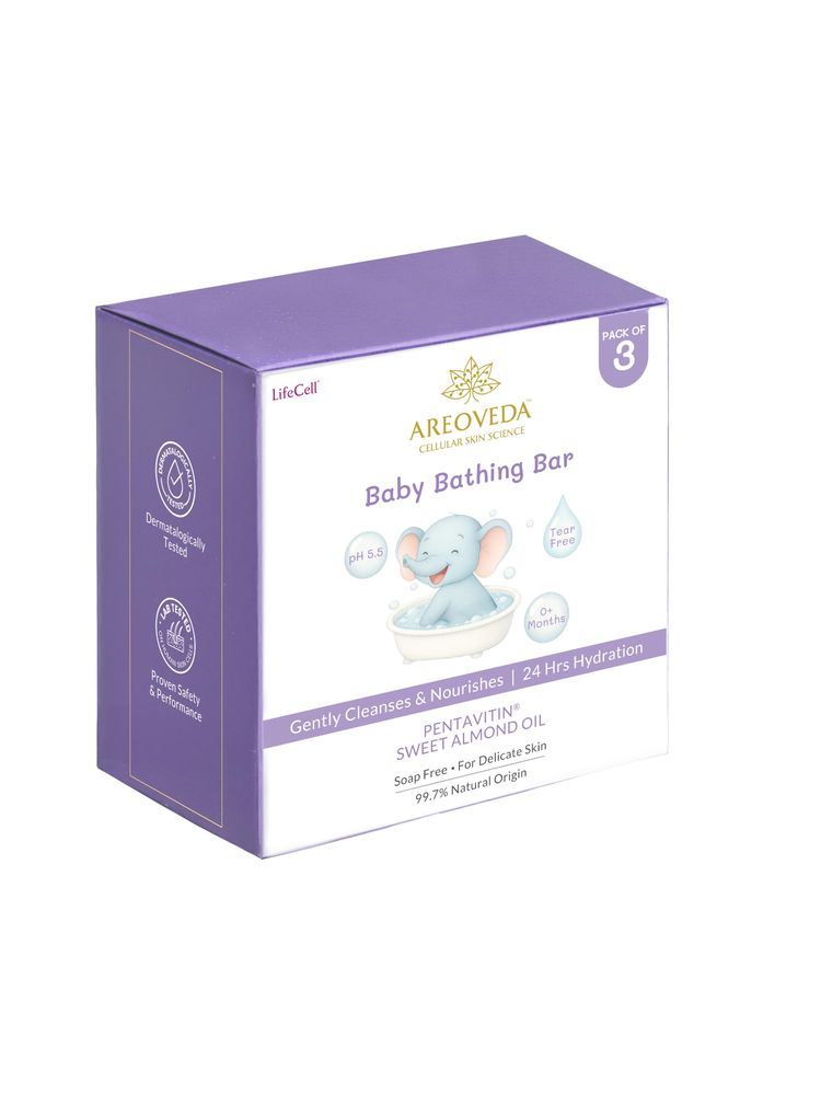 AreoVeda Baby Bathing Bar - Pack of 3-picture-13