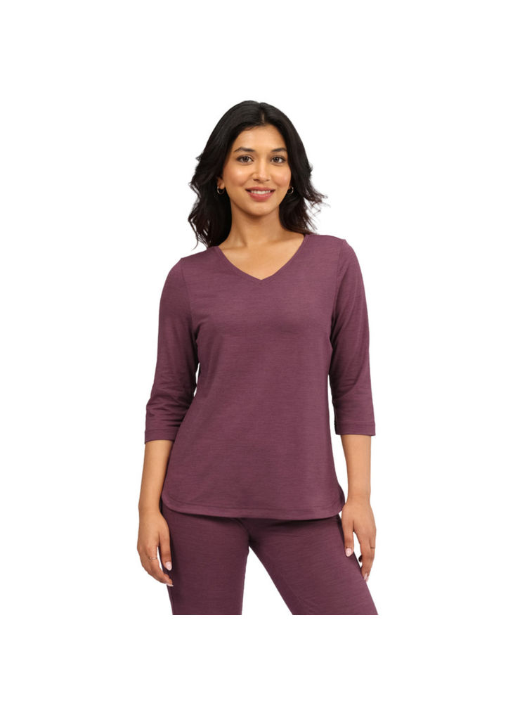 BlissClub Women Purple Airmelt Tm Apple Hem T-Shirt-picture-26
