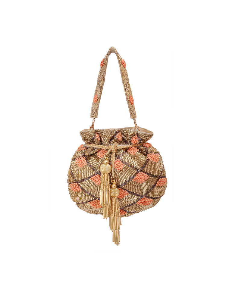 Angeline Golden Love Potli Bag-image-43