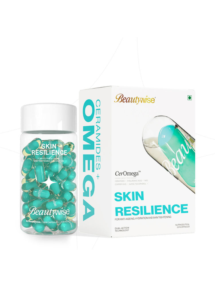 Beautywise Skin Resilience Combination Of Ceramides, Hyaluronic Acid for Glowing Skin Capsules