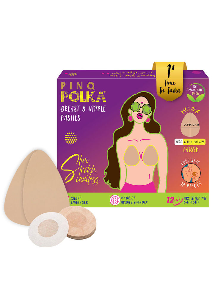 PINQ POLKA Breast Pasties Body Boob Tape With Free Nipple Pasties-image-16