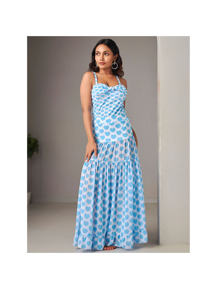 Addery Blue Heart Printed One-Piece with Cover-Up (Set of 2)-image-23