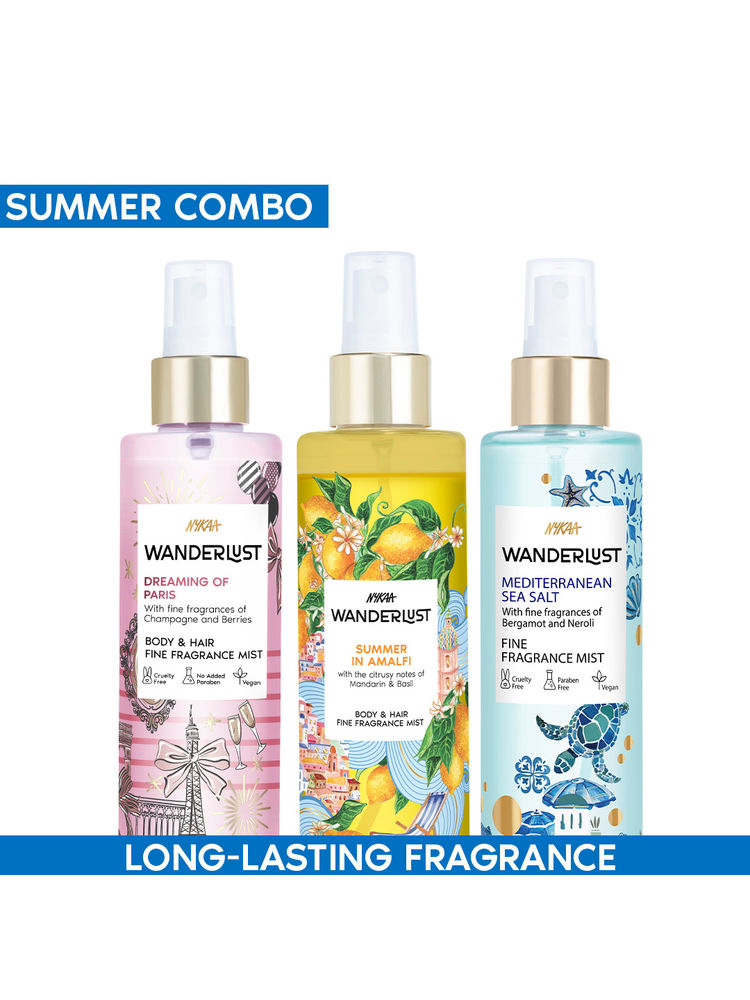 Wanderlust Bestseller Summer Trio Perfume Mist - Fruity, Aqua & Fresh Citrus-image-41