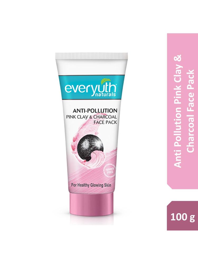 Everyuth Naturals Anti Pollution Pink Clay & Charcoal Face Pack-picture-12