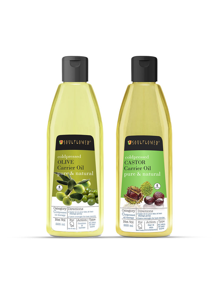Soulflower Castor Oil and Olive Oil Combo