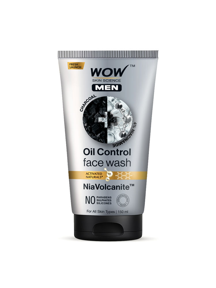 WOW Skin Science Men Charcoal + Niacinamide Oil-Control Face Wash-image-32
