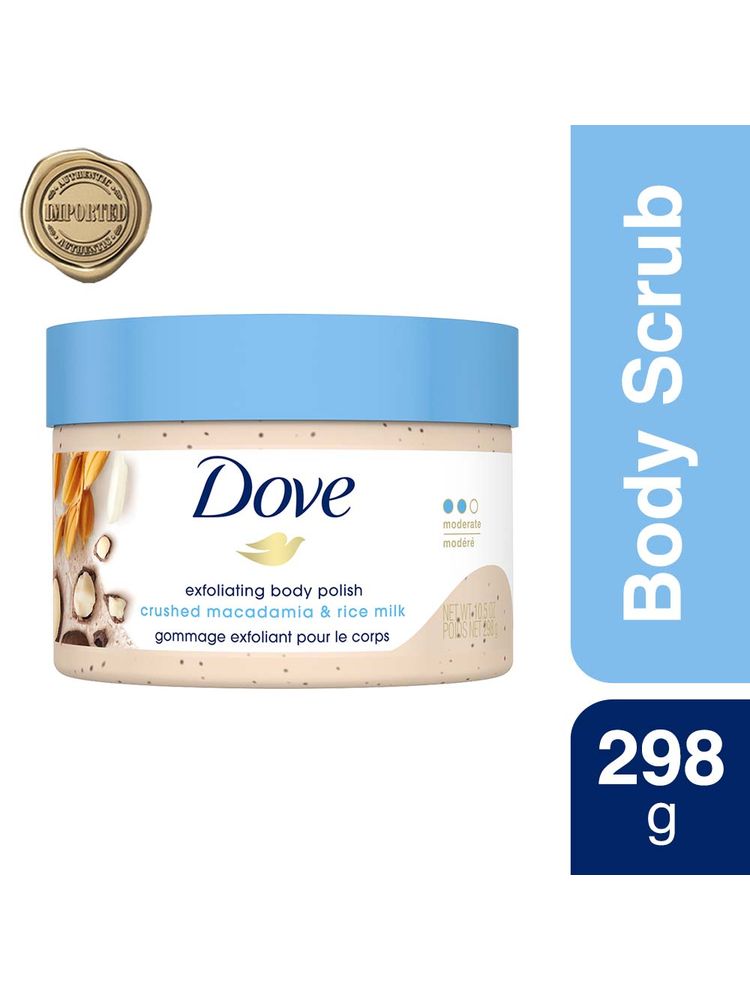 Dove Exfoliating Body Polish - Crushed Macadamia And Rice Milk