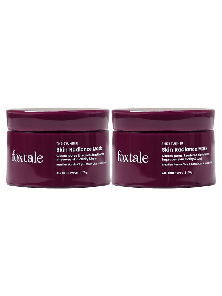 Foxtale De-Tan Skin Radiance Mask - Pack Of 2
