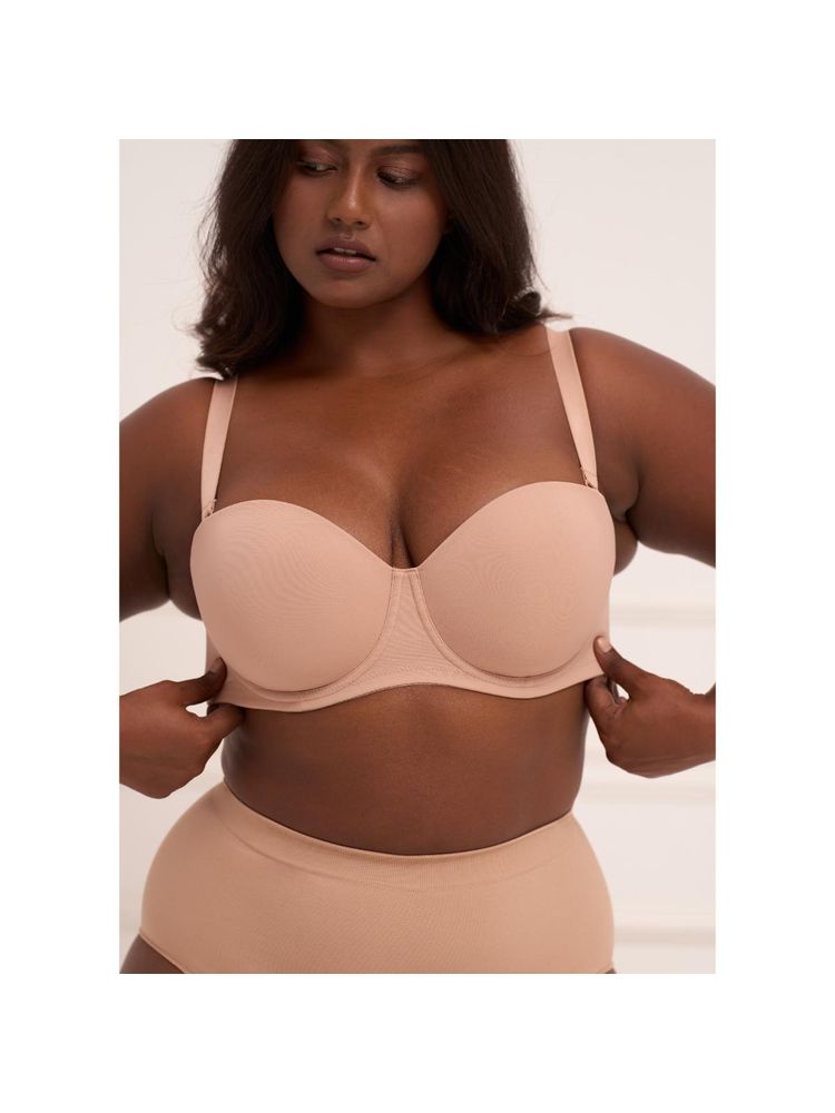 Underneat Beige Women All Day Hold Strapless Bra