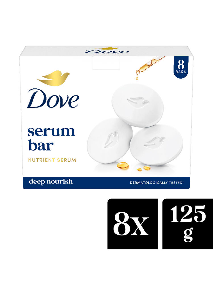Dove Cream Beauty Bathing Soap Bar with Moisturising Cream - Pack of 8