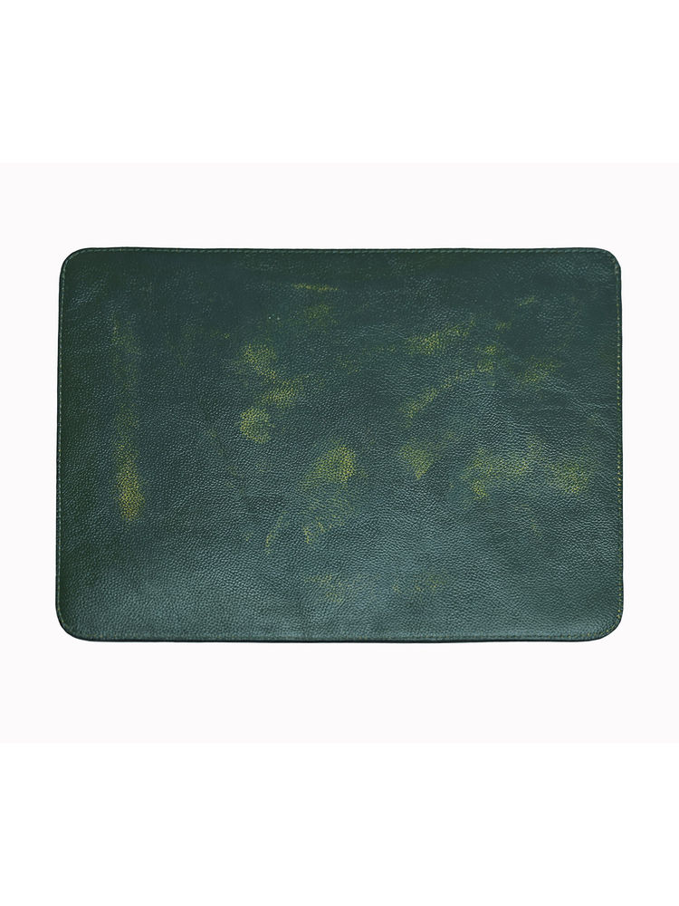 ABELARDO DE MODA Green Solid Laptop Sleeve-picture-6
